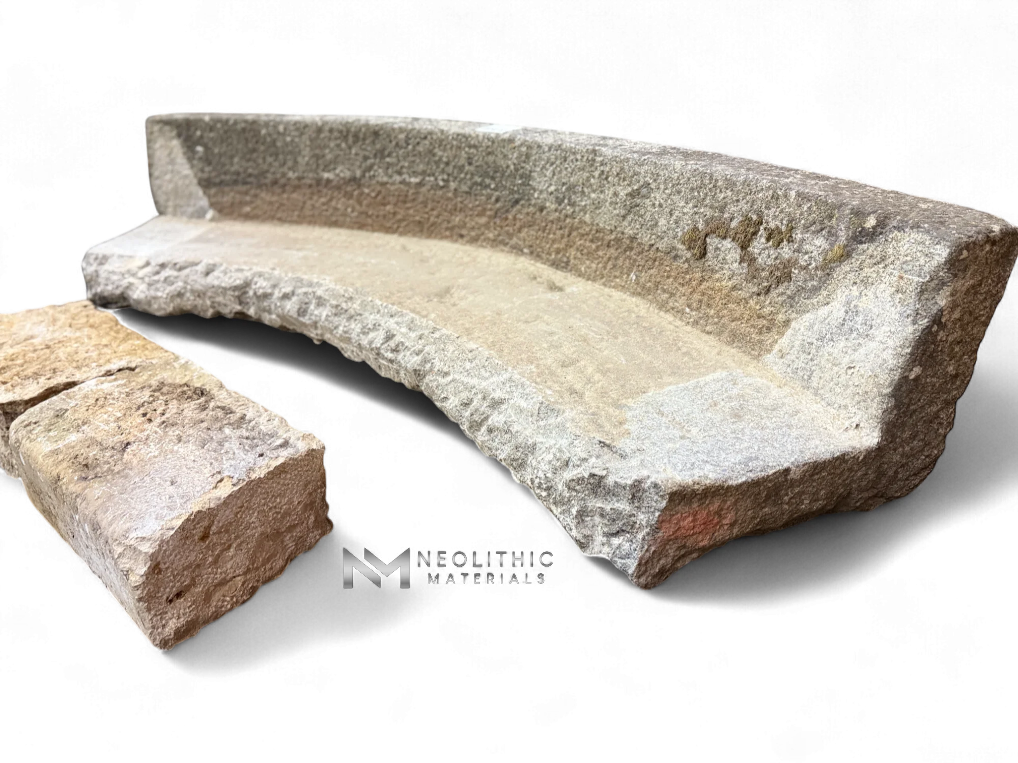 French Antique Granite Stone Mill used as Bench - Image 6